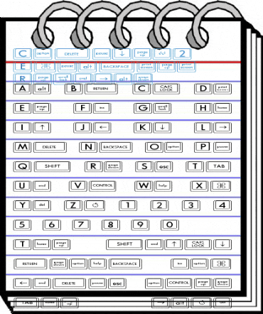 Compkey2 Expanded Regular Font