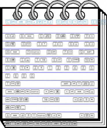 Compkey2 Hollow Regular Font