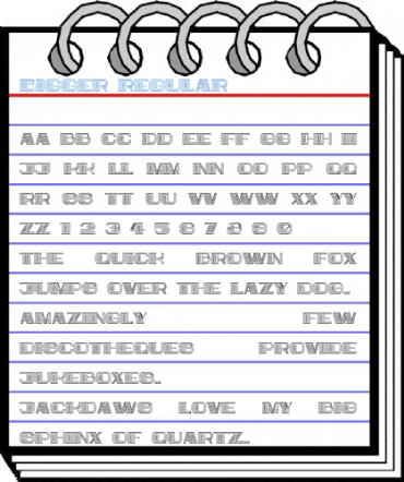 Bigger Regular Font