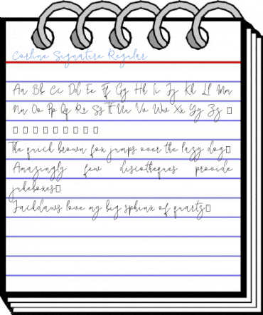 Corline Signature Regular Font