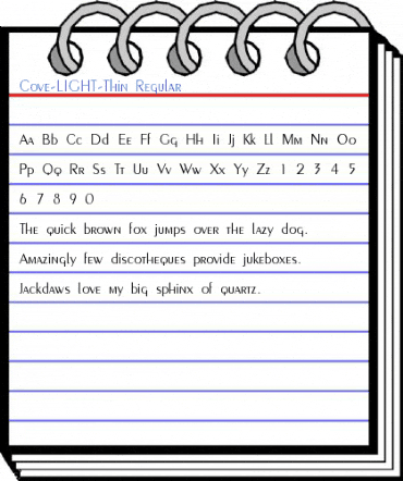 Cove-LIGHT-Thin Regular Font