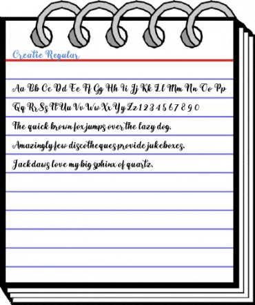 Creatie Regular Font
