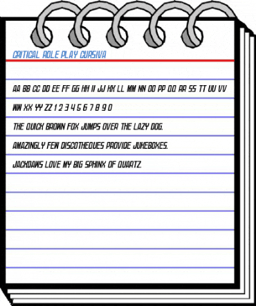 Critical Role Play Cursiva Font