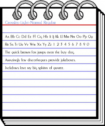 Crossley-Light-Normal Font