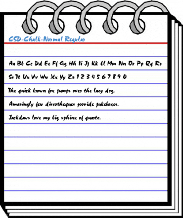 CSD-Chalk-Normal Regular Font