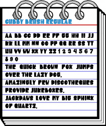 Cubby Brush Regular Font