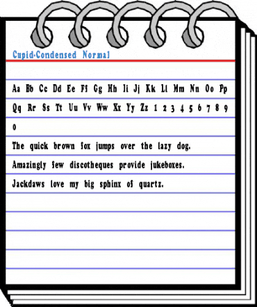 Cupid-Condensed Normal Font