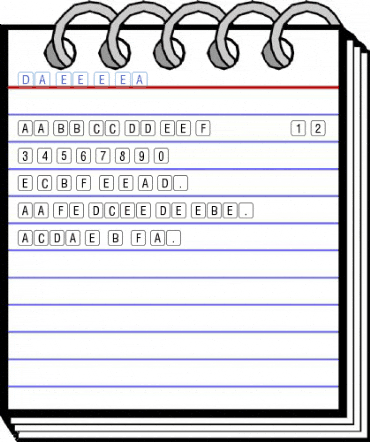 Dartworth Letter Keys Regular Font