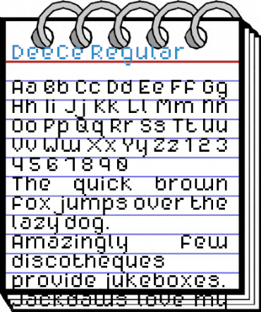 DeeCe Regular Font
