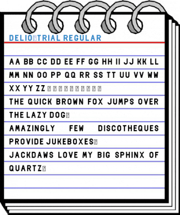 Delio-trial Regular Font