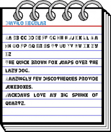 Diavilo Regular Font
