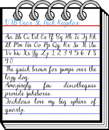 DJB Dear St. Nick Regular Font