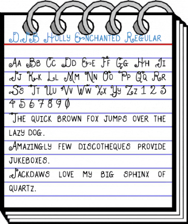DJB Holly Enchanted Regular Font