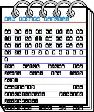 DJB TAGGED Regular Font