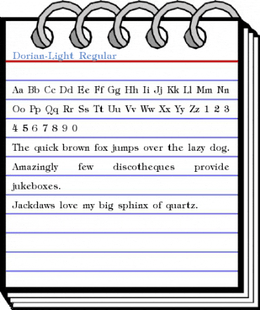 Dorian-Light Regular Font