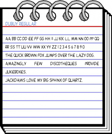 Dubuy Regular Font