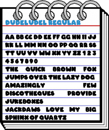 Dudeludel Regular Font