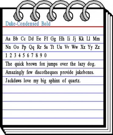 Duke-Condensed Font