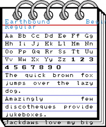 Earthbound Beginnings Regular Font