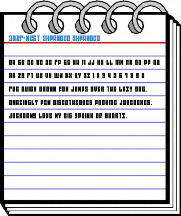 EAST-west Expanded Expanded Font