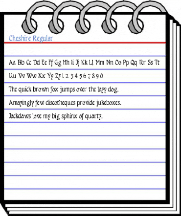 Cheshire Regular Font