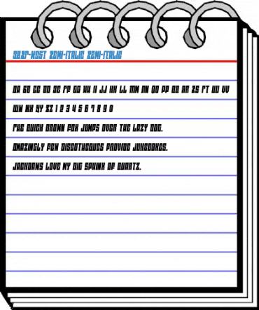 EAST-west Semi-Italic Semi-Italic Font