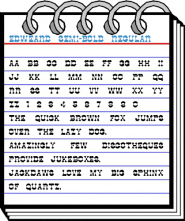 Edweard Semi-Bold Regular Font