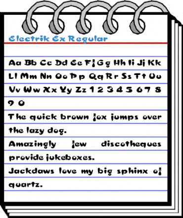 Electrik Ex Regular Font