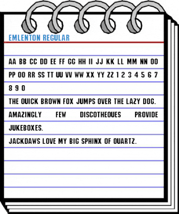 Emlenton Regular Font