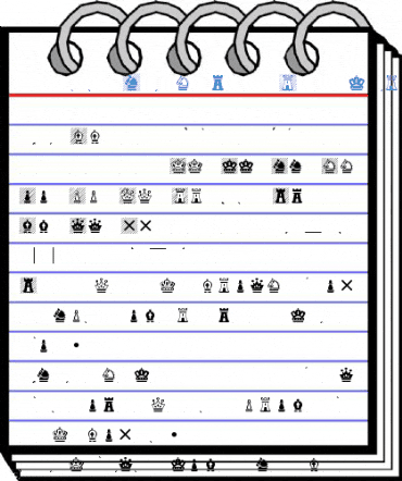 Chess Magnetic Regular Font
