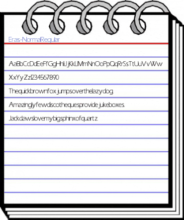Eras-Normal Regular Font