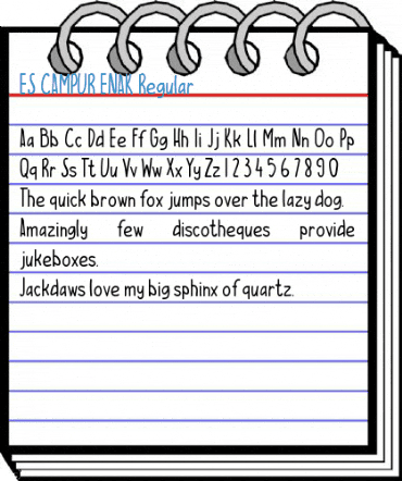 ES CAMPUR ENAK Regular Font