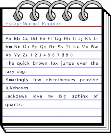 Essay-Normal Regular Font