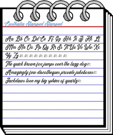 Eusthalia Stamped Stamped Font