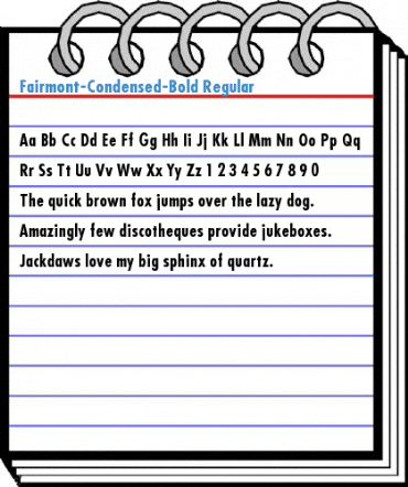 Fairmont-Condensed-Bold Regular Font