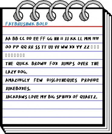FatBrushWK Bold Font