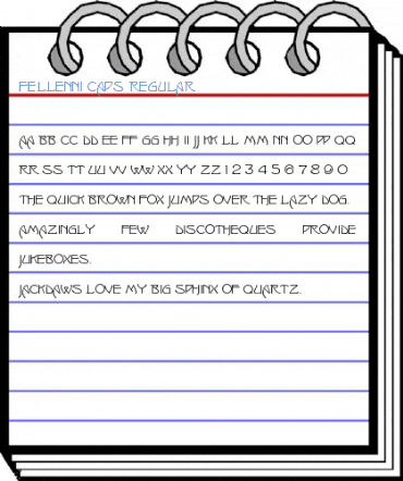 Fellenni Caps Regular Font