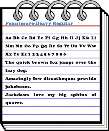 Fennimore-Heavy Regular Font