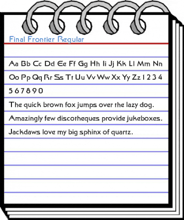 Final Frontier Regular Font