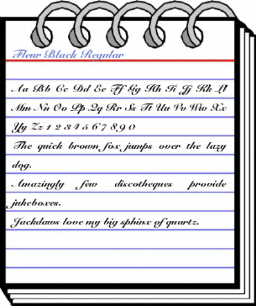 Fleur Black Regular Font