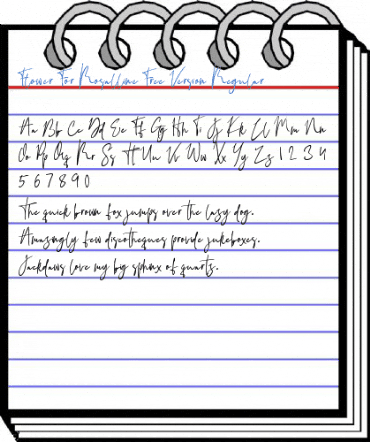 Flower For Rosalline Free Version Regular Font