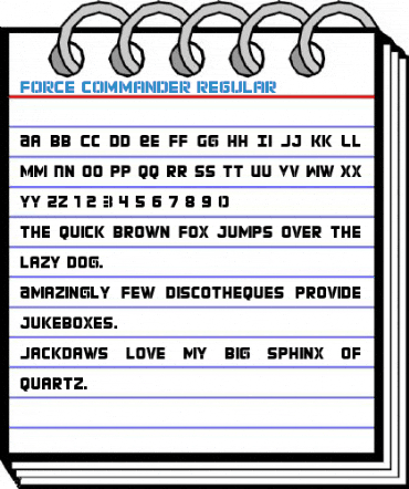 Force Commander Regular Font