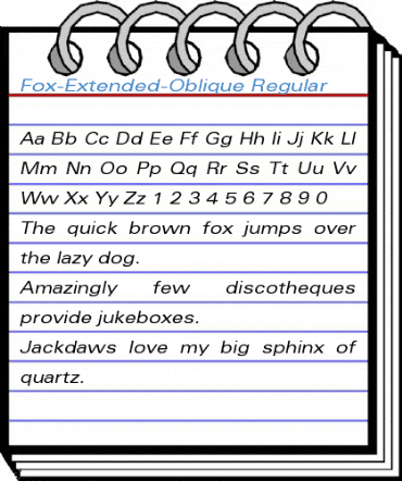 Fox-Extended-Oblique Font