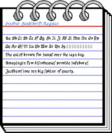 Fraktur Handschrift Regular Font