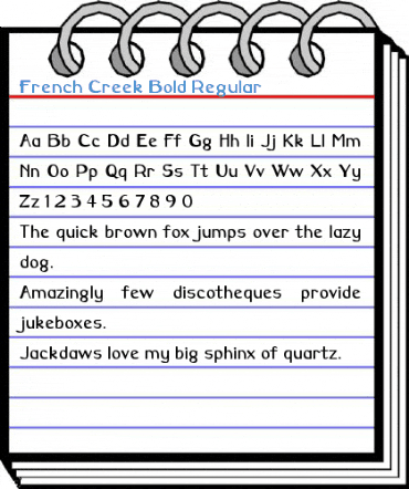 French Creek Bold Regular Font