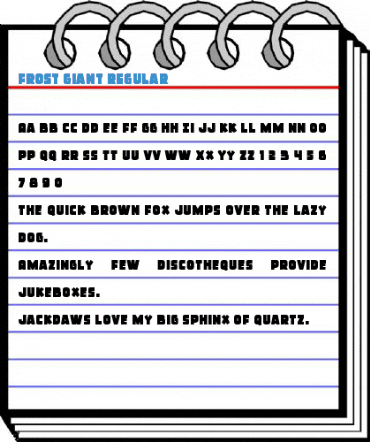 Frost Giant Regular Font