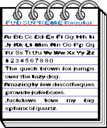 FUD SUPREME Regular Font