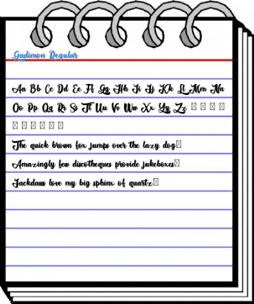 Gadimon Regular Font