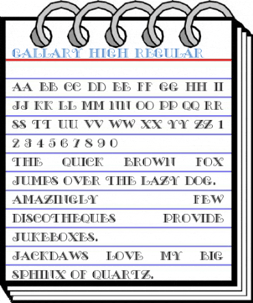 Gallary High Regular Font