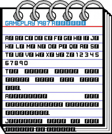 GAMEPLAY 1987 Regular Font